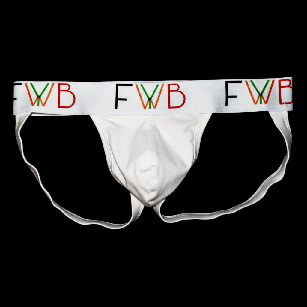 White FWYB Jockstrap