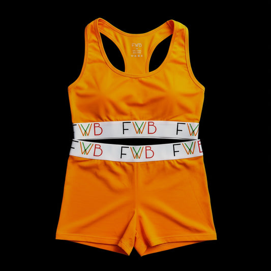 Orange FWYB Sports Bra Set